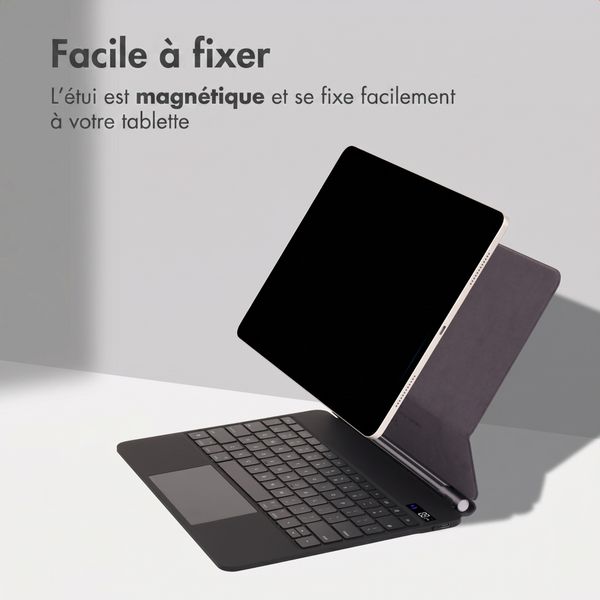 Accezz Clavier Bluetooth magnétique Apple iPad Air 11 pouces (2025) M3 / (2024) M2 / Pro 11 (2018/2020/2021/2022) - QWERTY / NL - Noir
