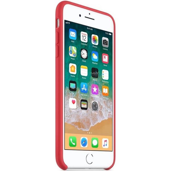 Apple Coque en silicone iPhone 8 Plus / 7 Plus - Red Raspberry