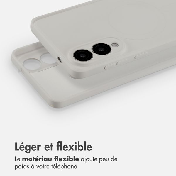 imoshion Coque Couleur avec MagSafe Samsung Galaxy S25 Edge - Beige