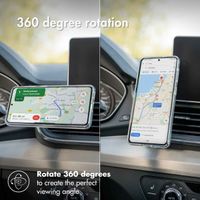 imoshion Support de téléphone pour voiture - Universel - Grille de ventilation - Magnétique - Noir