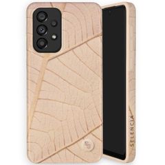 Selencia Aurora Coque Fashion Samsung Galaxy A33 - ﻿Coque durable - 100 % recyclée - Earth Leaf Beige