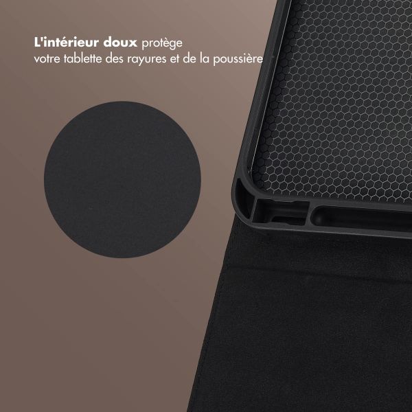 Selencia Coque tablette Riva Apple iPad 11 (2025) 11 pouces A16 / iPad 10 (2022) 10.9 pouces - Noir