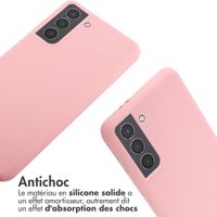 imoshion ﻿Coque en silicone avec cordon Samsung Galaxy S21 - Rose