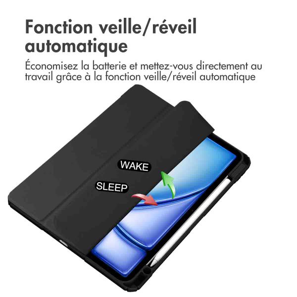 imoshion Coque tablette rigide Trifold Apple iPad Air 13 pouces (2025) M3 / (2024) M2 - Noir