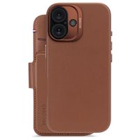 Decoded Portefeuille détachable 2 en 1 en cuir MagSafe Apple iPhone 16 - Tan