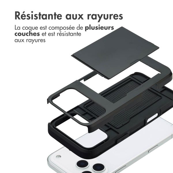 imoshion Coque arrière avec porte-cartes Apple iPhone 17 Pro Max - Noir