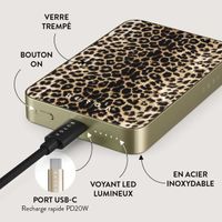 Burga Powerbank magnétique 5 000 mAh - MagSafe et Qi2 - Joueur / Or