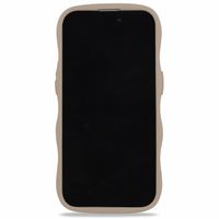 Holdit Coque Wavy Apple iPhone 12 (Pro) - Mocha Brown / Transparent