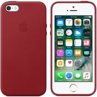 Apple Coque Leather Apple iPhone SE (2016) / 5 / 5s - Red