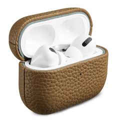 Accezz Coque en Cuir véritable AirPods Pro 2 - Taupe