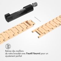 Selencia Bracelet à maillons scintillants Apple Watch Series 1 t/m 9 / SE (38/40/41 mm) | Series 10 / 11 (42 mm) - Rose Doré