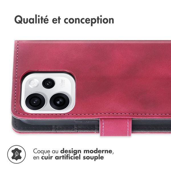 imoshion Etui de télephone portefeuille avec cordon Oppo Reno 15F - Rouge