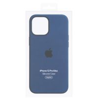 Apple Coque en silicone MagSafe iPhone 12 Pro Max - Deep Navy