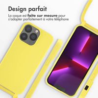 imoshion ﻿Coque en silicone avec cordon Apple iPhone 13 Pro - Jaune