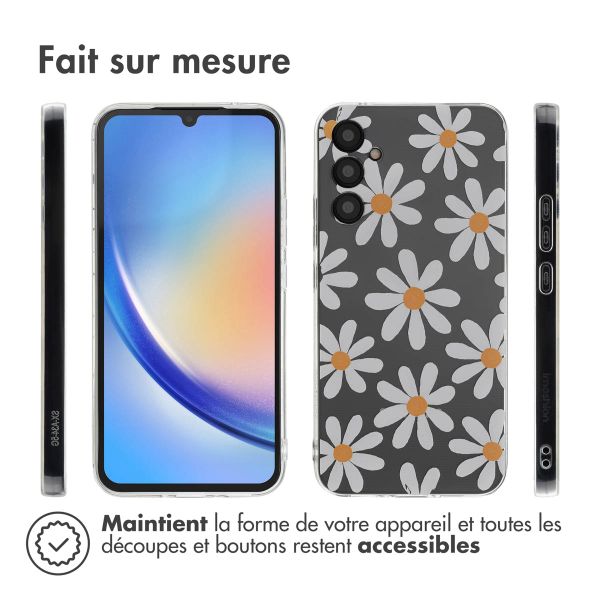 imoshion Coque Design Samsung Galaxy A34 (5G) - Daisy Flower
