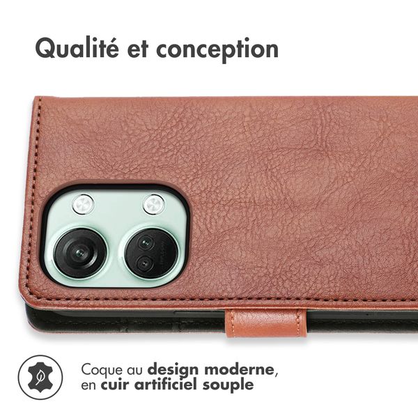 imoshion Étui de télephone portefeuille OnePlus Nord 3 - Marron