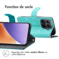 imoshion Etui de télephone portefeuille avec cordon Xiaomi 15T Pro - Turquoise