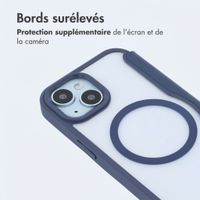 imoshion Bookcase transparente avec MagSafe Apple iPhone 15 - Bleu