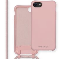 imoshion Coque de couleur avec cordon amovible Apple iPhone SE (2022 / 2020) / 8 / 7 - Rose