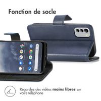 imoshion Étui de téléphone portefeuille Luxe Nokia G60 - Bleu foncé