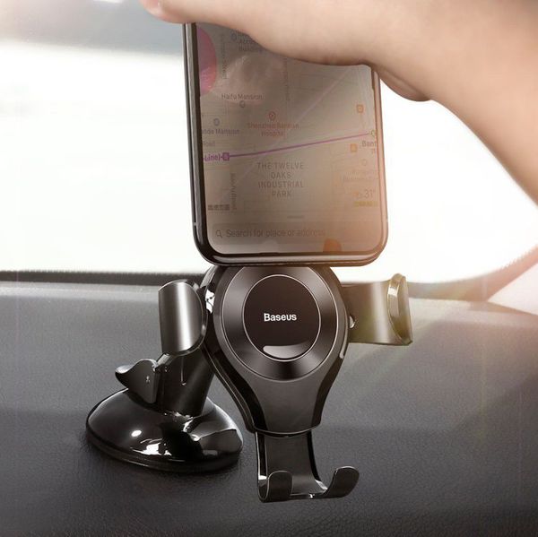 Baseus Osculum Type Gravity Car Mount - Support de téléphone pour voiture - Tableau de bord - Noir