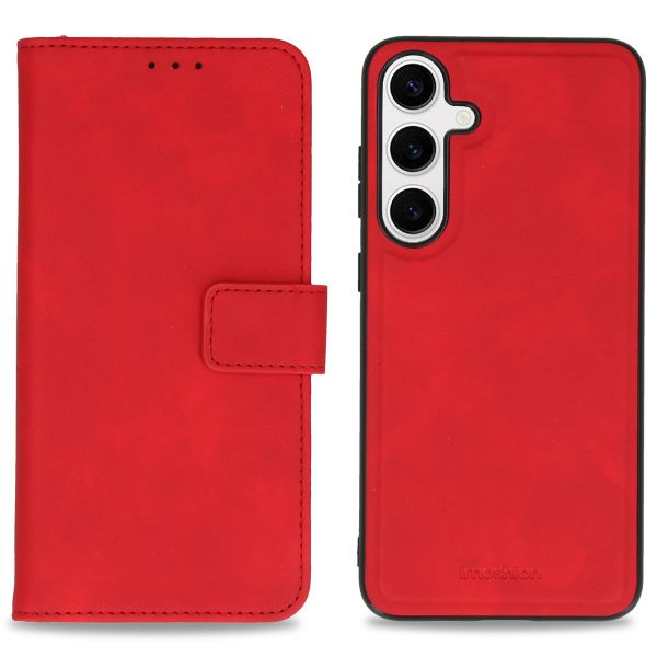 imoshion Etui de téléphone de type portefeuille de luxe 2-en-1 amovible Samsung Galaxy S24 Plus - Rouge