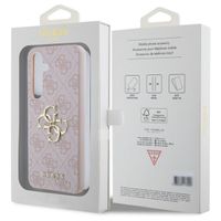 Guess Coque 4G Metal Logo Backcover Samsung Galaxy S24 Plus - Rose