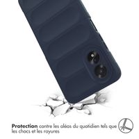 imoshion Coque arrière EasyGrip Oppo A18 / Oppo A38 - Bleu foncé