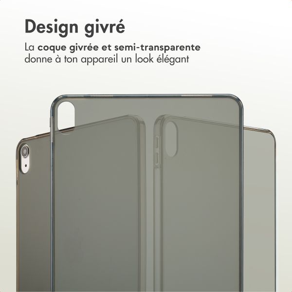 Accezz Coque Frosted Apple iPad Air 11 pouces (2025) M3 / (2024) M2 / Air 5 (2022) / Air 4 (2020) - Noir