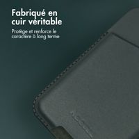 Accezz Porte-cartes en cuir - Compatible avec MagSafe et Qi2 - Cedar Green