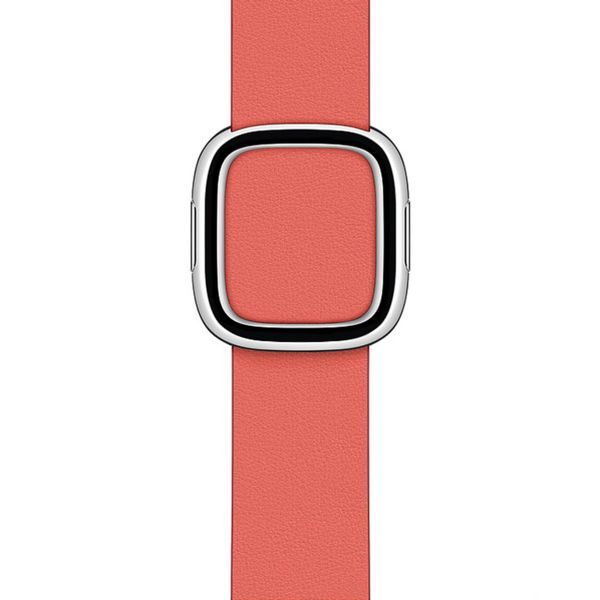 Apple Leather Band Modern Buckle Apple Watch Series 1 á 9 / SE (38/40/41 mm) | Series 10 (42 mm) - Taille S - Pink Citrus