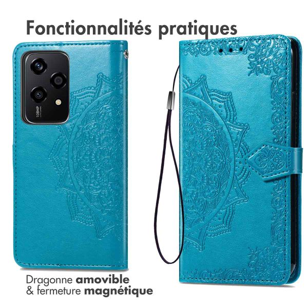 imoshion Etui de télephone Mandala Honor 200 Lite - Turquoise