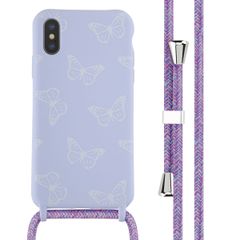 imoshion Coque design en silicone avec cordon iPhone X / Xs - Butterfly