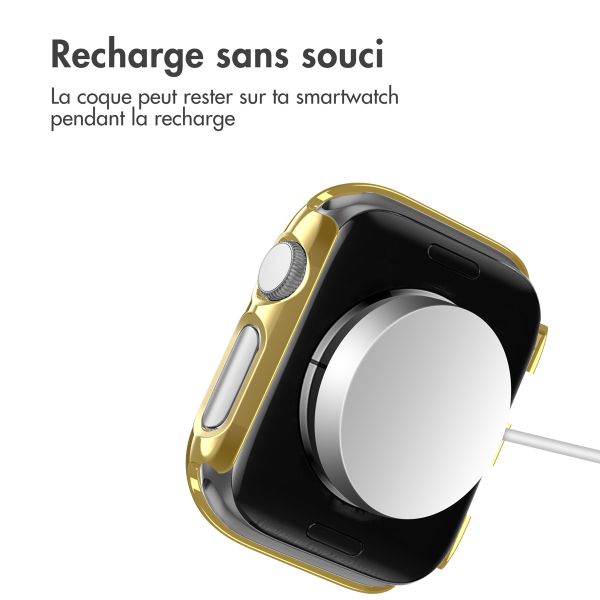 imoshion Coque rigide brillante à couverture complète pour Apple Watch Series 1 / 2 / 3 - 42 mm - Or