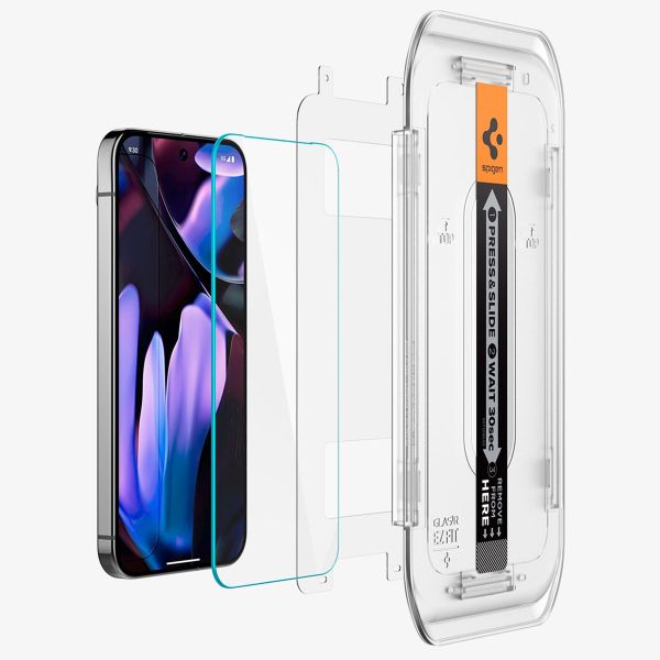 Spigen Protection d'écran en verre trempé GLAStR Fit + Applicator Google Pixel 9 Pro XL