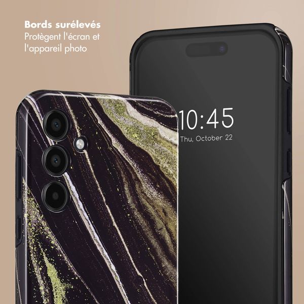 Selencia Coque arrière Vivid Samsung Galaxy A35 - Chic Marble