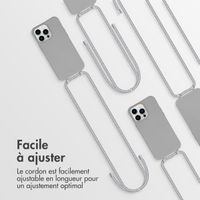 imoshion Coque de couleur avec cordon amovible Apple iPhone 14 Pro Max - Gris