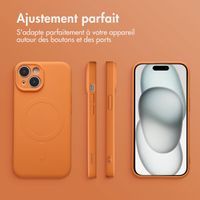 imoshion Coque Couleur avec MagSafe Apple iPhone 15 - Neon Orange