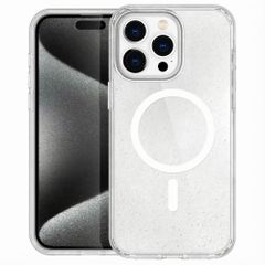 imoshion Coque Pailletée avec MagSafe Apple iPhone 15 Pro Max - Paillettes Transparent
