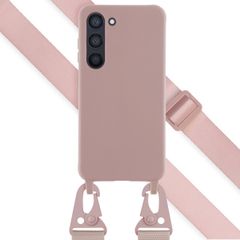 Selencia Coque silicone avec cordon amovible Samsung Galaxy S23 - Sand Pink