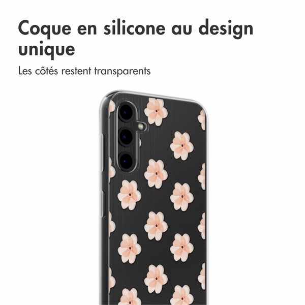 imoshion Coque Design Samsung Galaxy A14 (5G) - Floral Peach