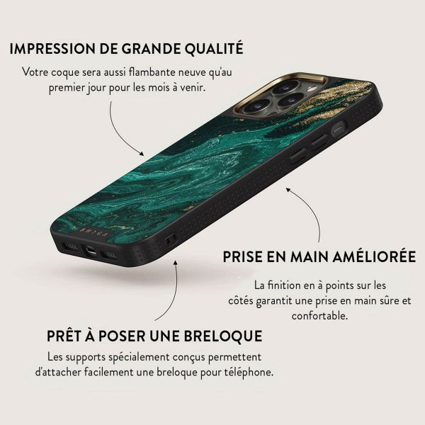 Burga Coque Elite Gold iPhone 15 Pro - Emerald Pool