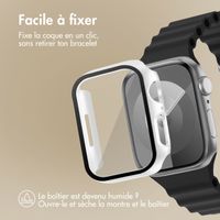 imoshion Coque rigide à couverture complète Apple Watch 7 / 8 / 9 - 41 mm - Blanc
