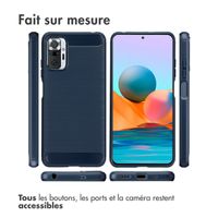 imoshion Coque Brushed Xiaomi Redmi Note 10 (5G) - Bleu foncé