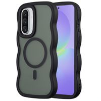 Selencia Coque arrière Wavy avec MagSafe Samsung Galaxy A36 / A56 - Noir