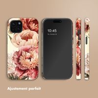 Selencia Coque arrière Vivid Apple iPhone 15 - Vintage Peony