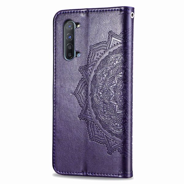 Etui de téléphone portefeuille Mandala Oppo Reno3 / A91