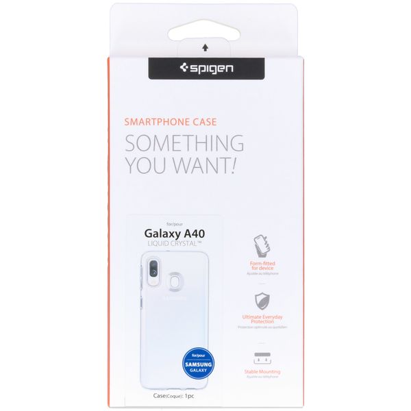 Spigen Coque Liquid Crystal Samsung Galaxy A40 - Transparent