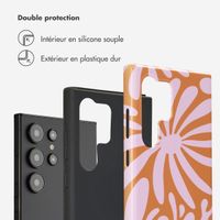 Selencia Coque arrière Vivid Samsung Galaxy S24 Ultra - Modern Bloom Pink