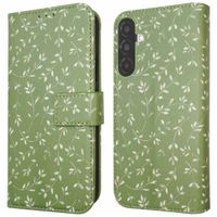 imoshion Étui de téléphone portefeuille Design Samsung Galaxy A26 - Green Flowers